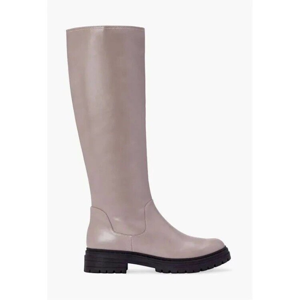 Just Fab Women's Felice Lug Sole Tall Boot in Taupe Size 9 Knee High Brand New
